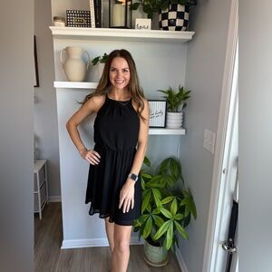 Blue Rain Francesca’s Little Black Dress XXS | Sleeveless Chiffon Fit & Flare